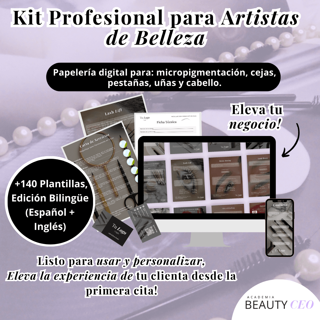 PAPELERÍA DIGITAL PARA ARTISTAS DE BELLEZA - Image 1